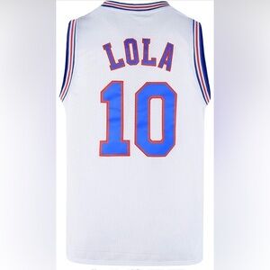 NEW- Unisex Adult Lola 10 Tune Squad Basketball Jersey - Space Jam Movie